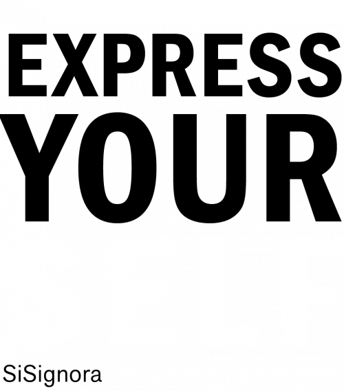 SiSignora Text Block „Express yourself"